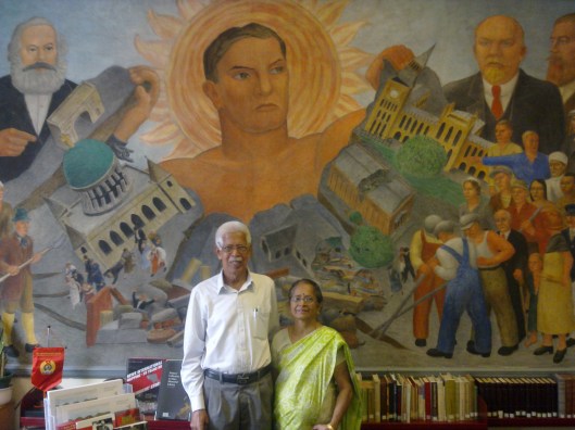 wall painting at Marx Library